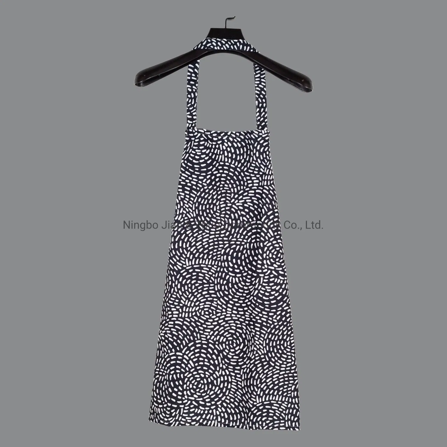 Wholesale Custom Promotional Printing White Point Black Apron Bib