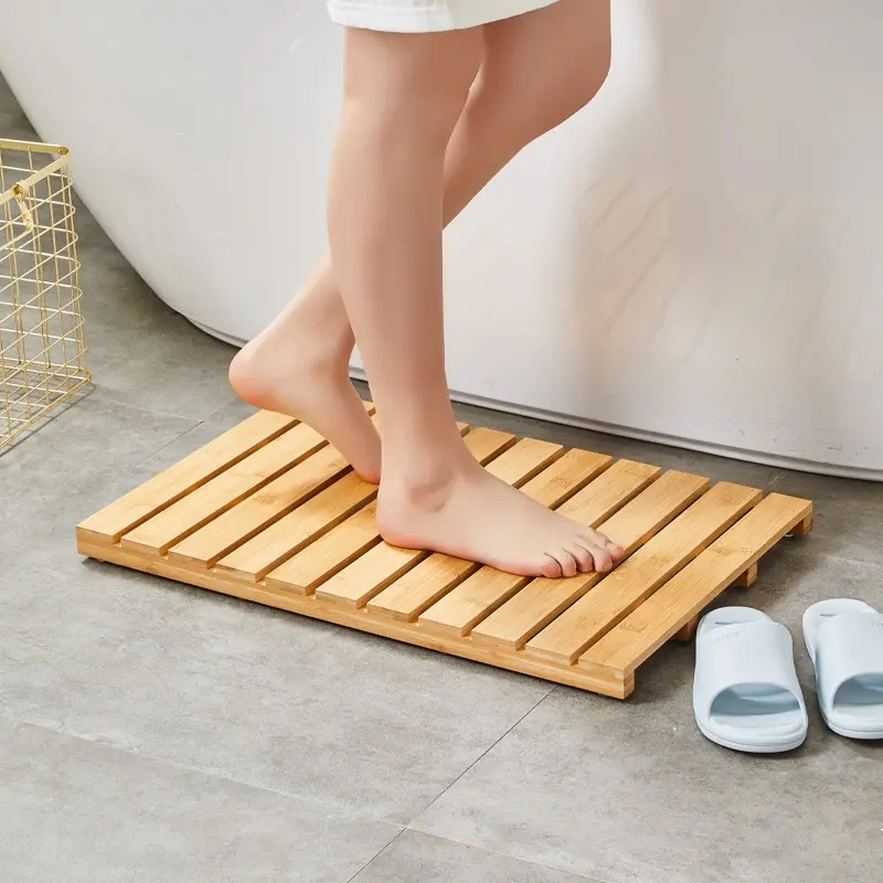 Бамбуковый коврик для ванной Non-Slip, влагозащитный