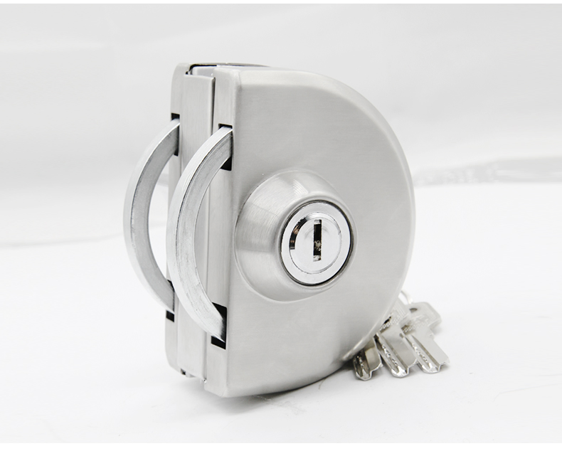 Tempered Glass Door Fitting Door Lock Round Center Lock Patch