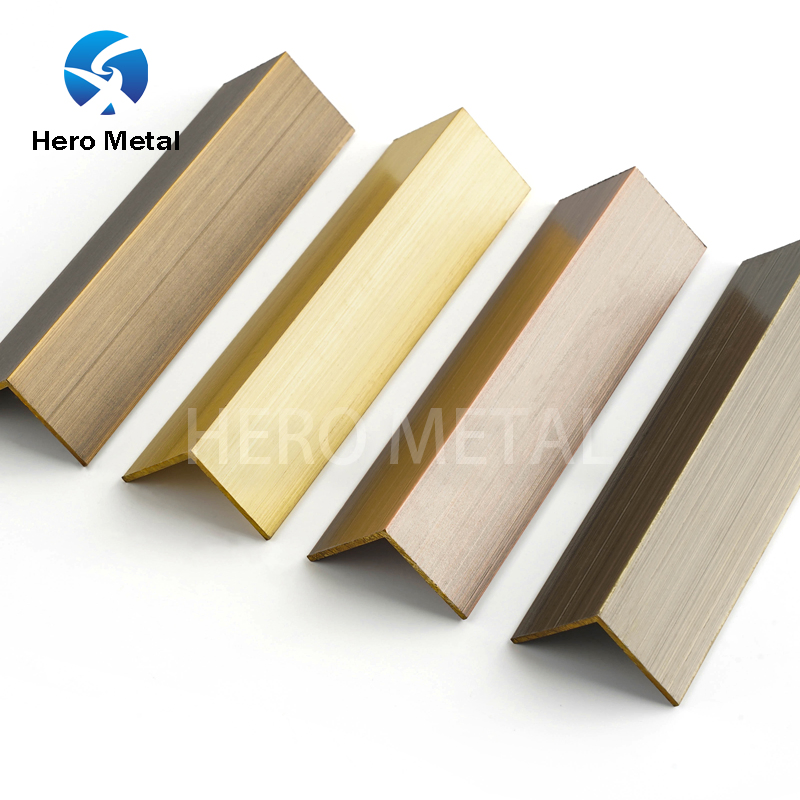 2.5m Hero Metal Customized Anordized Brass L Shape Tile Trim