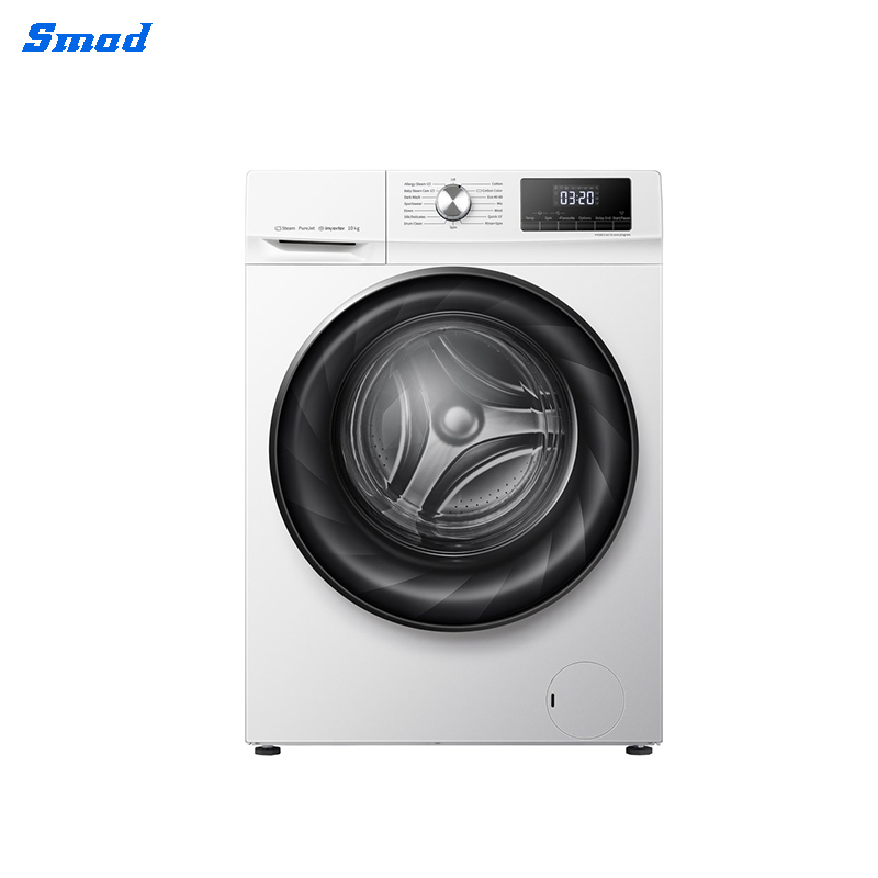 10kg Inverter 1400rpm Less Noise and Less Energy Consumption Front Loading Washing Machine