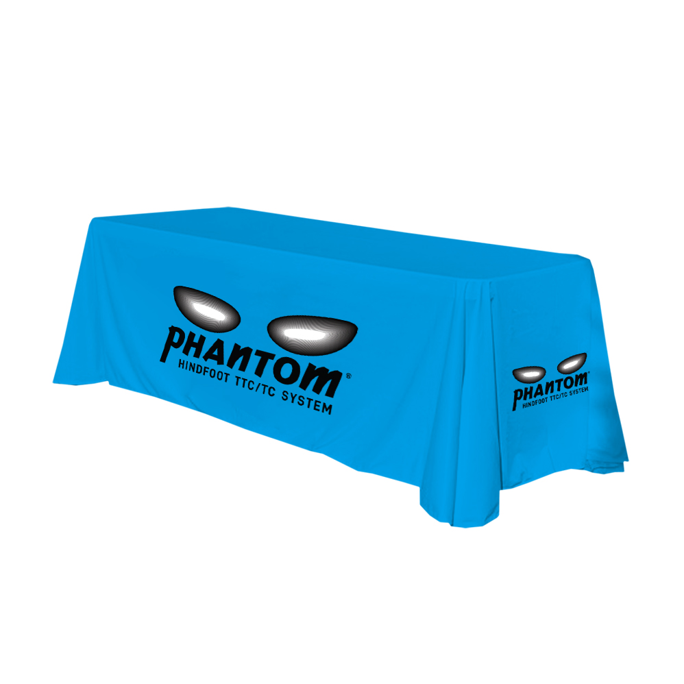 Personalized Add Your Own Logo Custom 8 Feet Table Cover Regular Tablecloth for Event