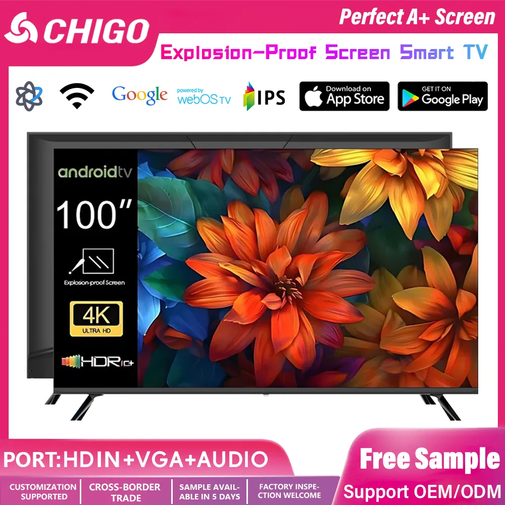 2025 New 43 55 65 75 85 100 Inch OLED LCD Android/Google/Webos Functionality Television High-Definition Premium 3D LED Smart TV