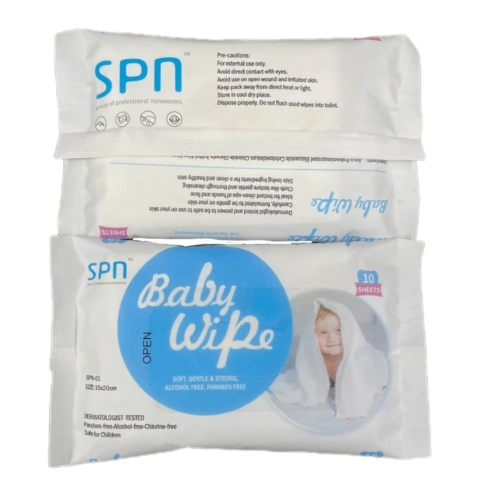 35-80GSM Cooling OEM Soft Pack, Plastic Tube and So on Flushable Wipes Clean Towel