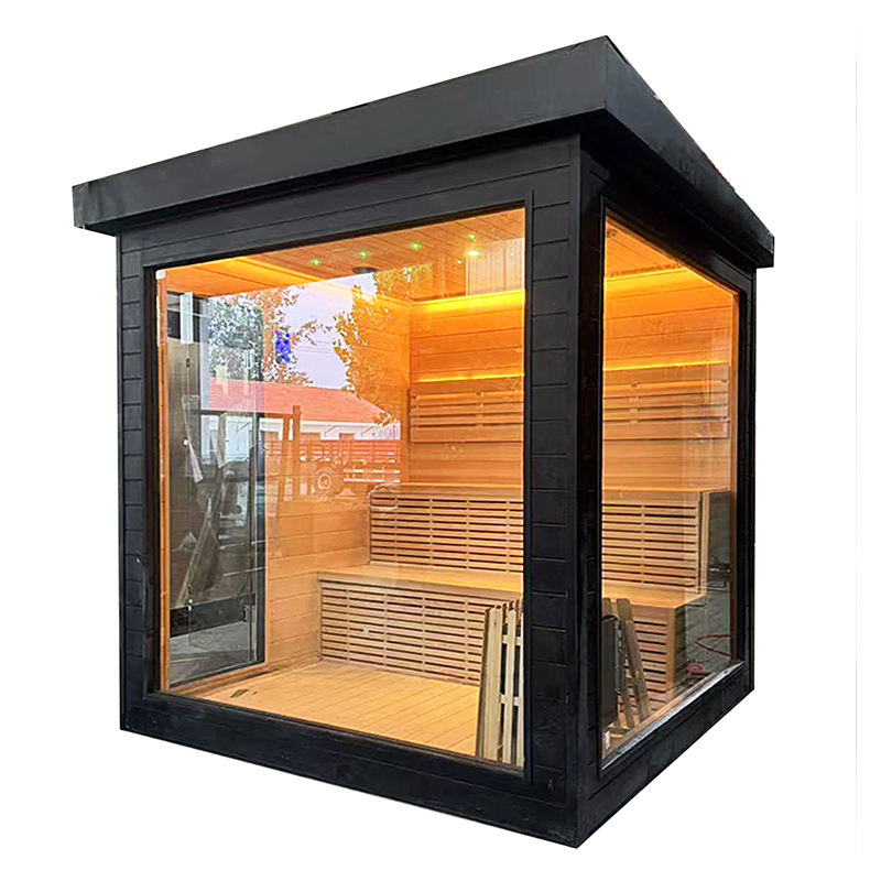 Традиционная сауна из хемлока с печью Harvia