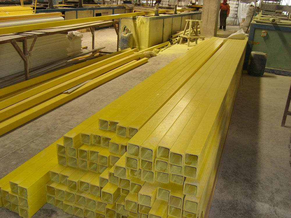 UV Protection GRP Square Tube Profile, Glass Fiber Square Tube Profile