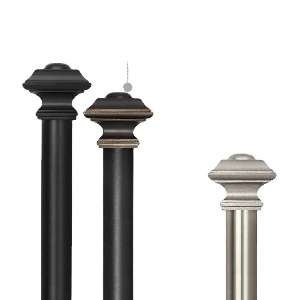 Custom Crystal Ball Finial Glass Curtain Rod Accessories Acrylic Glass Curtain Finial Rods for Sales