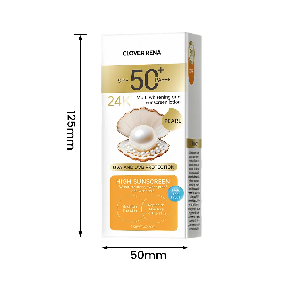 Waterproof Non-Greasy SPF 50+ Sunscreen Protector Private Label Whitening Solar Protect Sunscreen Sunblock Cream