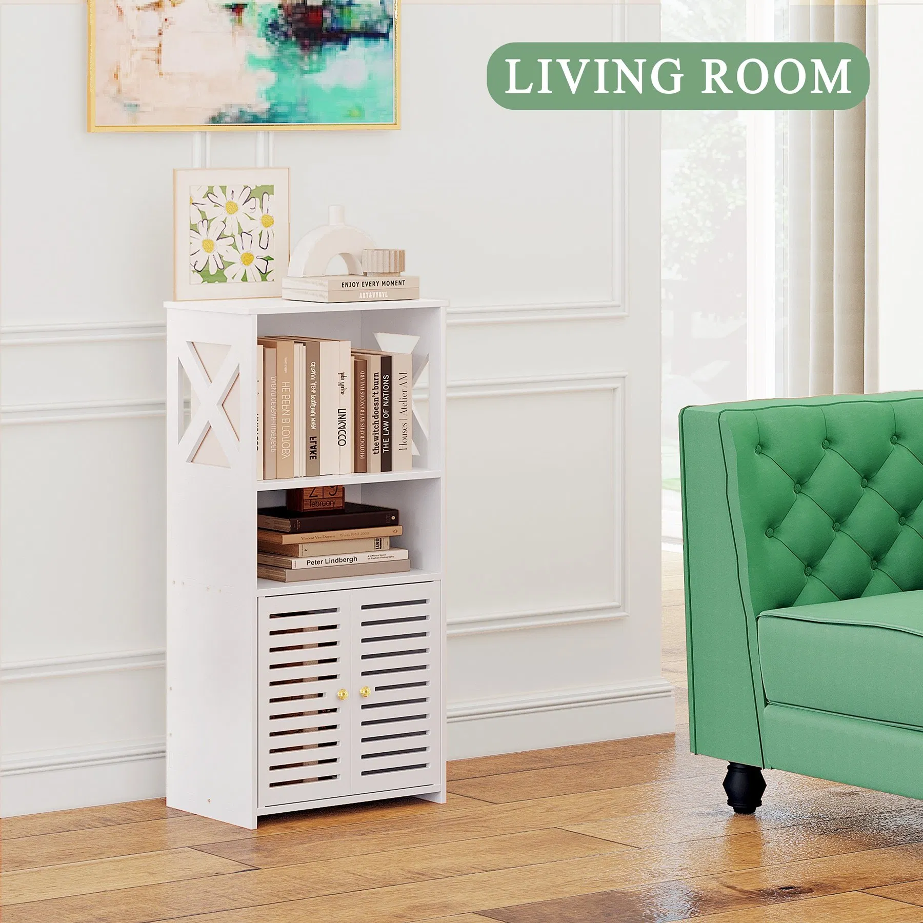 Partition Design Vertical Easy Installation PVC Small Bathroom Cabinet