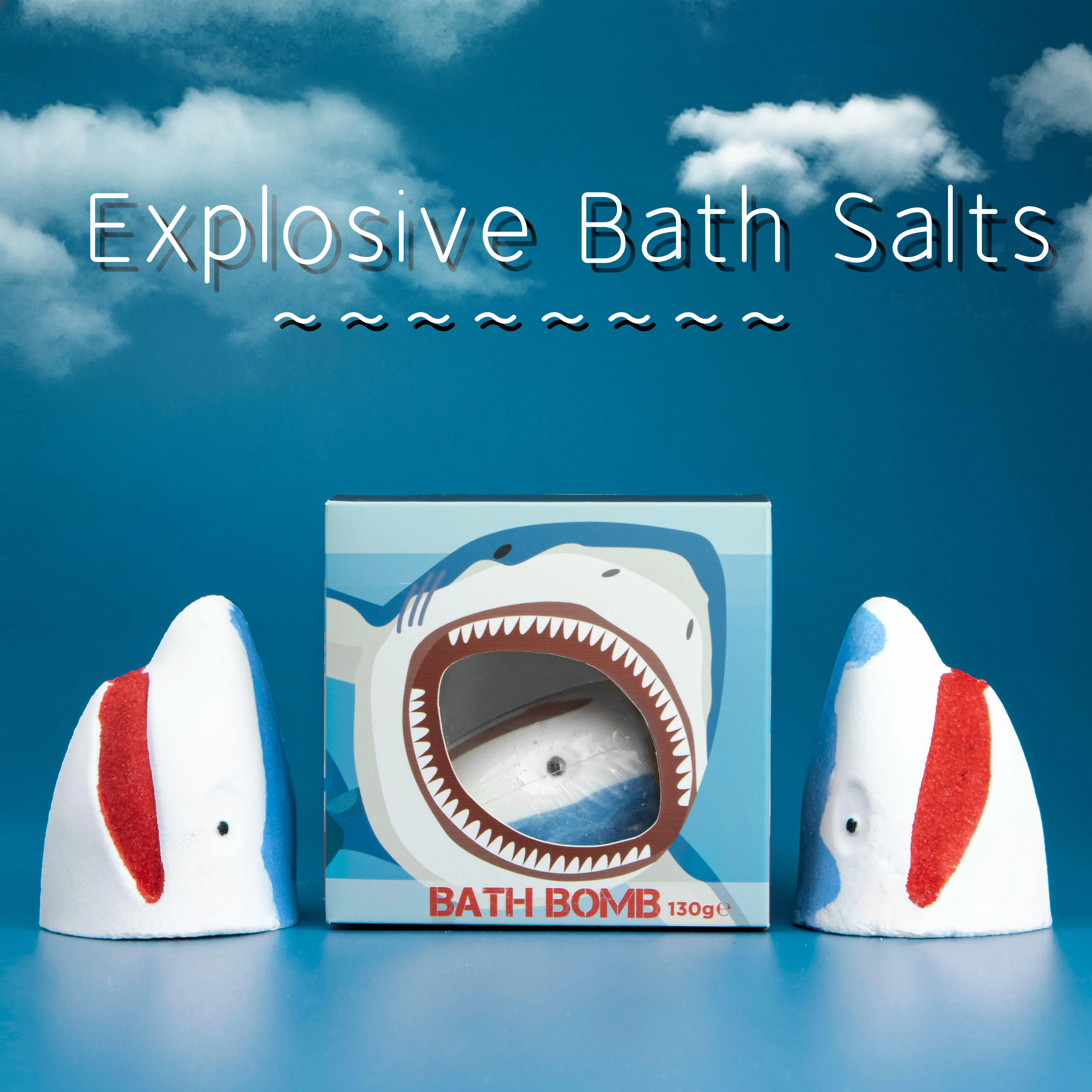 Wholesale Kinder Bath Bomb Gift Set Vegan Shark Bath Fizzies