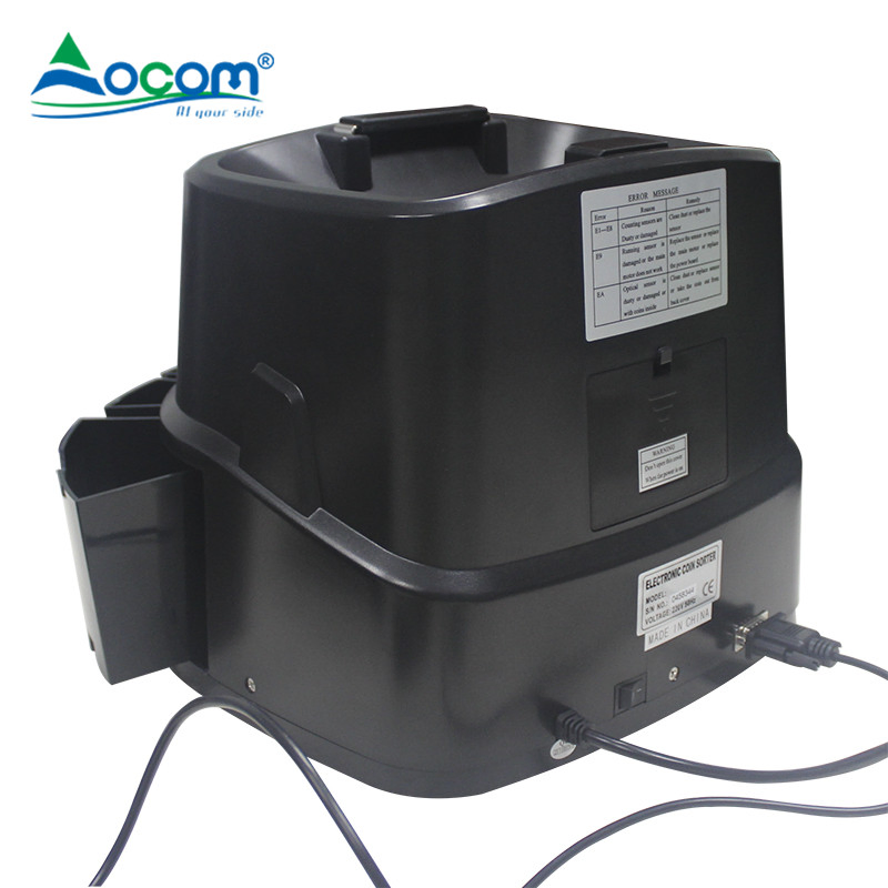 CS901p Ocom Coin Sorter with Printer 270 Units Per Min High Sorting Speed