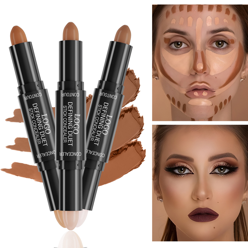 Ditong Double Head Contouring Shadow Moisturizing Waterproof Matte Highlighter Contour Stick