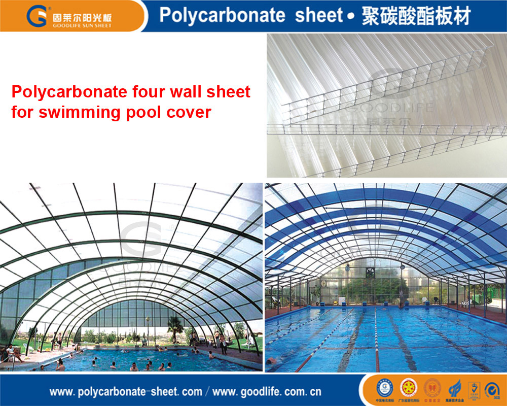 20mm Polycarbonate Triple Wall Sheet for Swimming Pool Cover