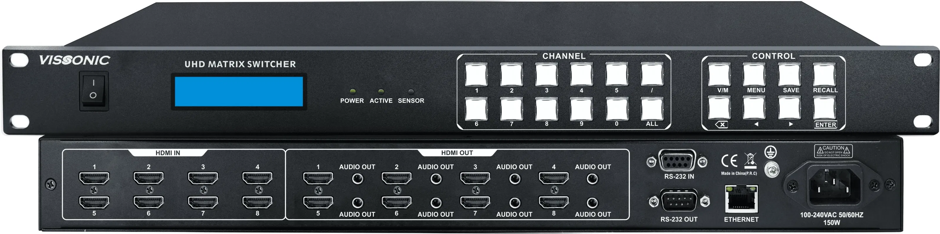 Матричный коммутатор Vis-Phd88 4K 60Hz UHD PRO HDMI