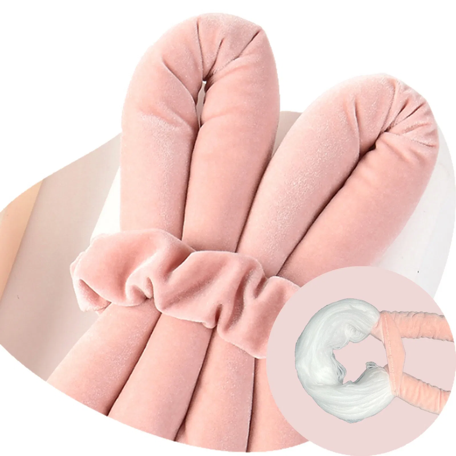Sleep Bow Hair Styler, Silk Ribbon Hair Winder, No Damage Hair Curler for Daily Wear