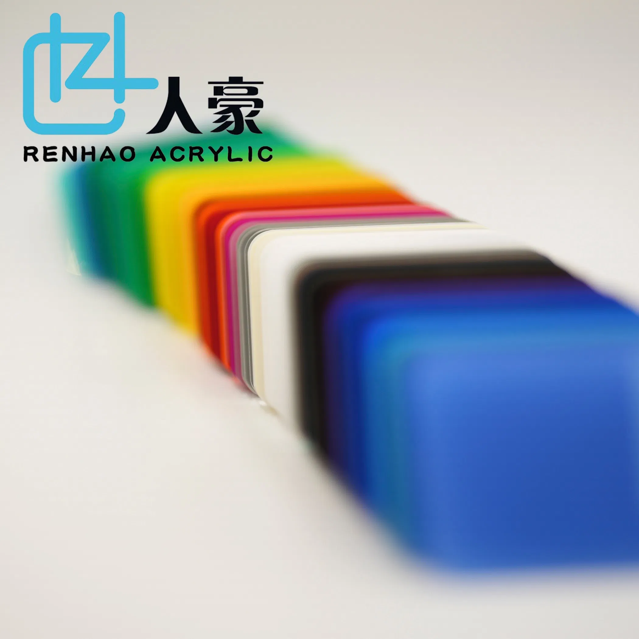 Renhao Blue Mirror Acrylic Panels for Signage, Architectural Models