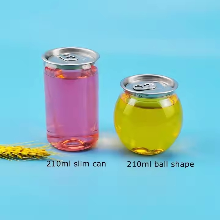 Custom 500ml Clear Plastic Pet Pop Soda Can Empty Beer Cake Milk Tea Drinking Juice Beverage Cup