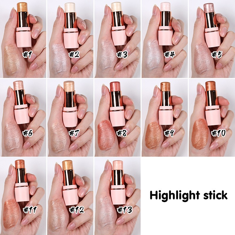 FDA Makeup Highlight Stick Natural Contour Brightening Facial Makeup Natural Highlighter Shimmer Stick