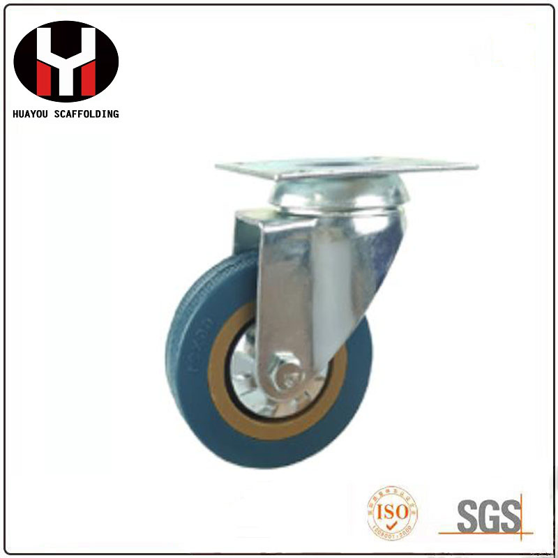 Factory Price Light Type Adjustable Scaffold Caster 6 Inch 8 Inch Wheel PVC Caster Wheel for Sale
