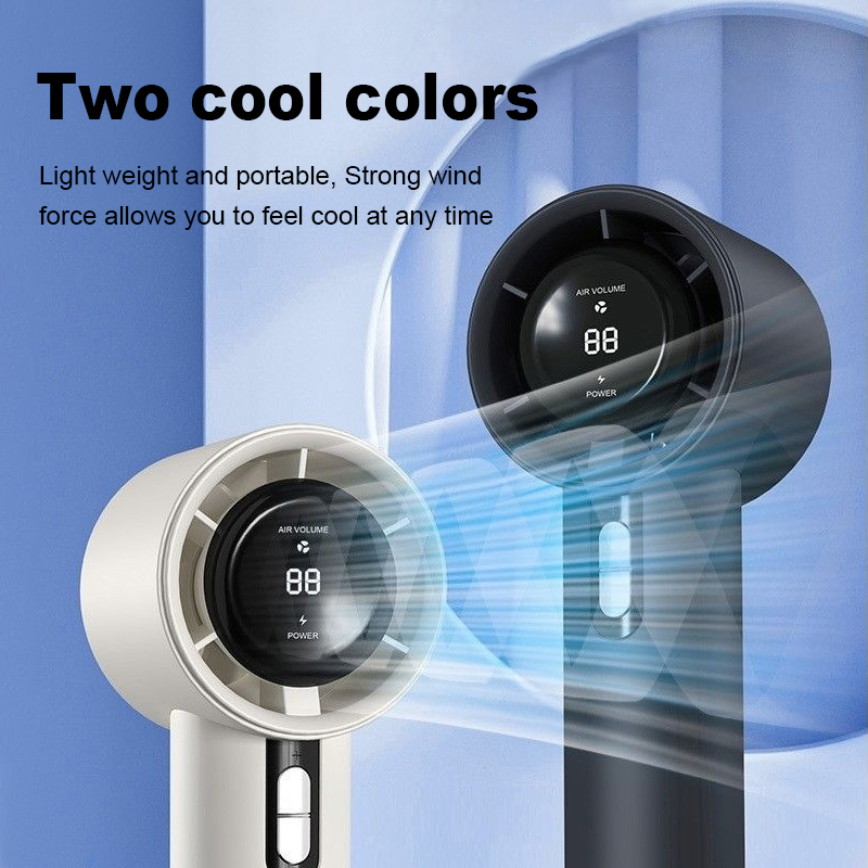 2025 Portable Turbo USB Rechargeable High-Speed Electric Mini 199 Wind Speeds Cooling Fan Foldable Table Home Car Use