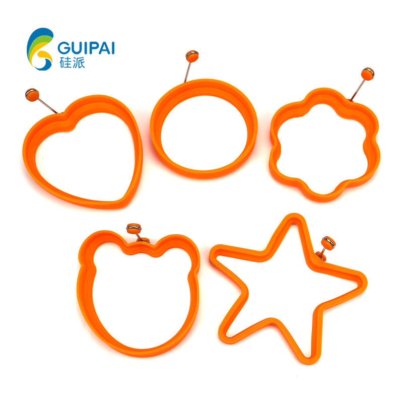 Different Shapes Silicone Cooking Fried Ring Egg Fry Mold