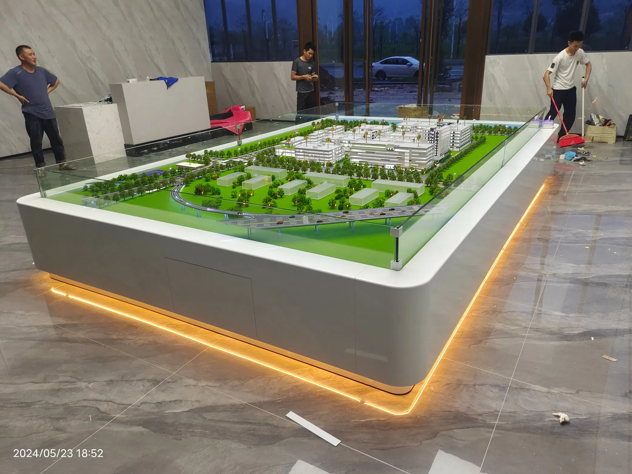 3D High-Quality Industrial Park Sand Table Model with Lighting Display