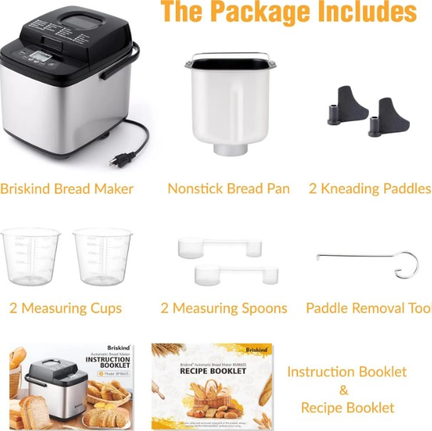 Multifunctional Cake Bread Maker with Two Mix Paddles and Quick Settings