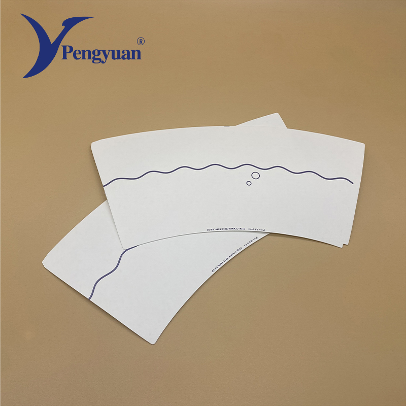 Custom Printed Paper Cup Fan for Disposable Coffee Cup Hot Drink Tea Paper Cup