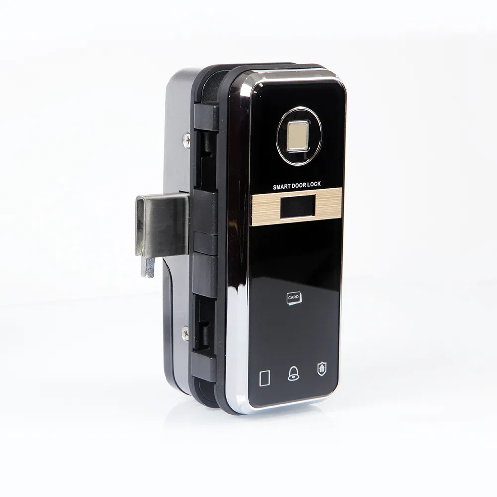 Remote Control Access Control System Smart Fingerprint Glass Door Lock