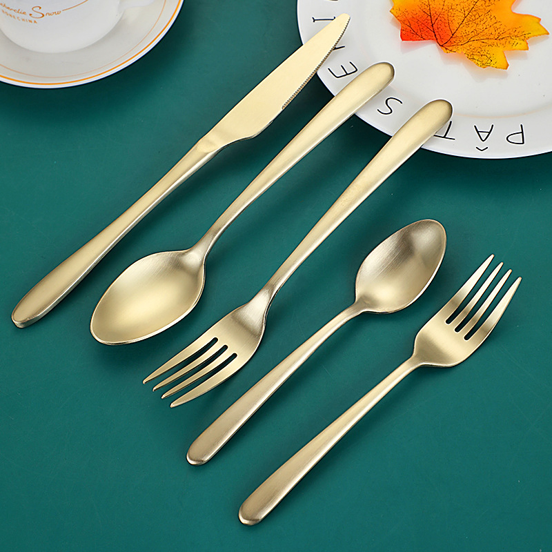 Stainless Steel Tableware Set Simple Classic Hotel Tableware