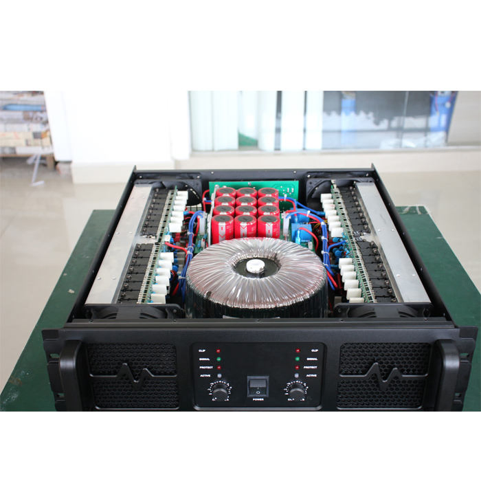 Xiy PA2600 2CH Professional Audio Power Amplifiers, High Power 2800W Sound Amplifier DJ Stereo Amplifier