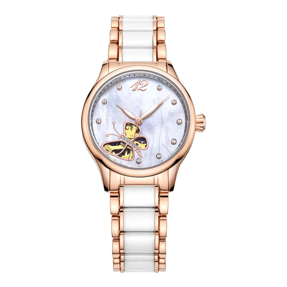 Luxury Miyota Automatic Mechanical Movement Fashion Ceramic Lady Watch