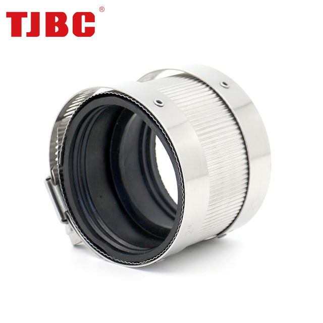 Type a No-Hub Coupling with Stainless Steel Clamps, 2 Inch, 100 PCS