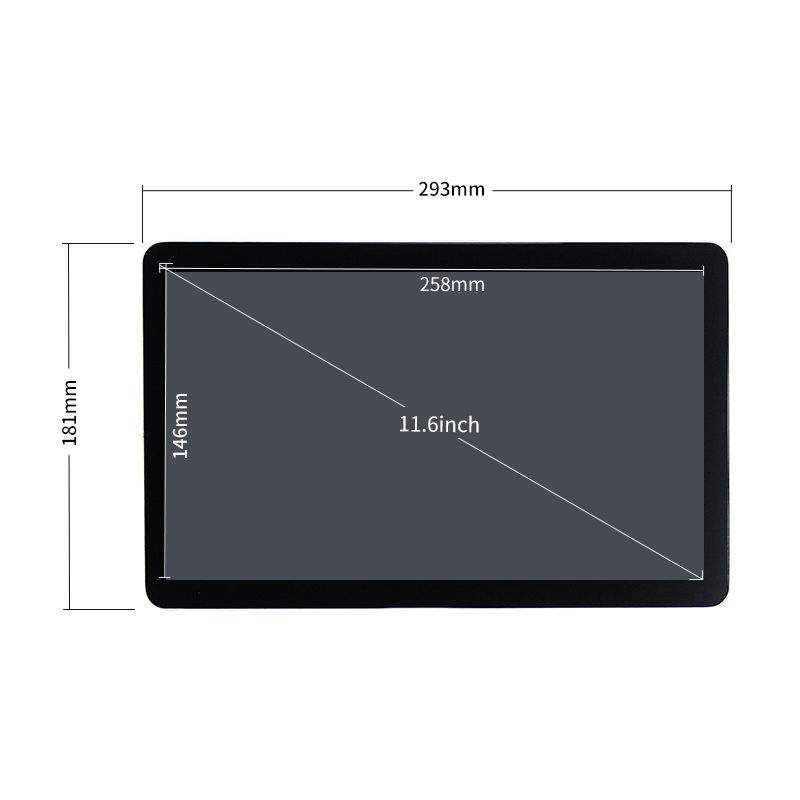 11.6 Inch POS Aluminum Alloy Touch Screen Monitor All in One Computer Display