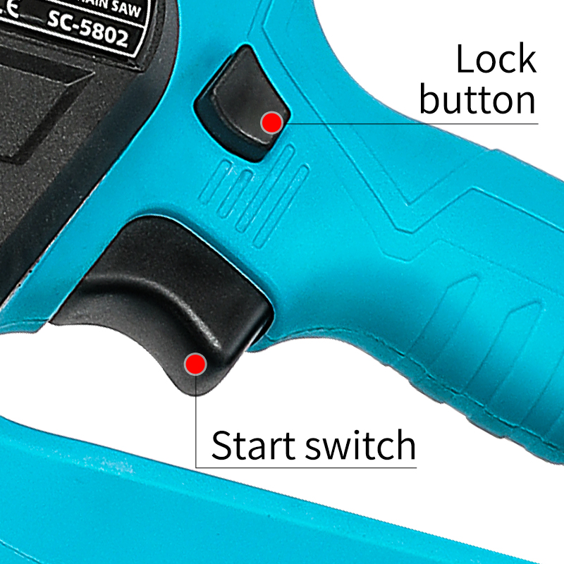 Suca Sc-5802 Electric Chain Saw Battery Powered Pruning Saw Cordless Battery Chainsaw