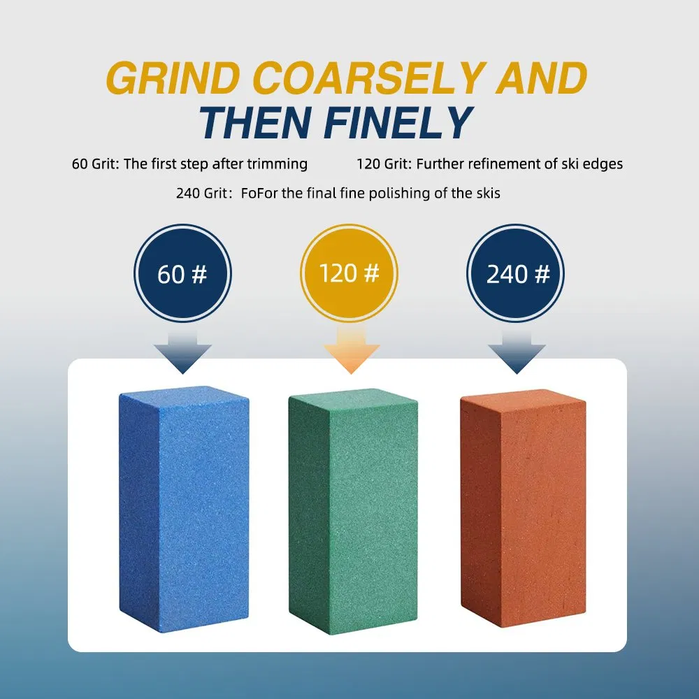 Gummy Rubber Abrasive Block Rubber Gummy Stone for Ski Edge and Snowboard Removed Rust Burrs Grinidng Stone