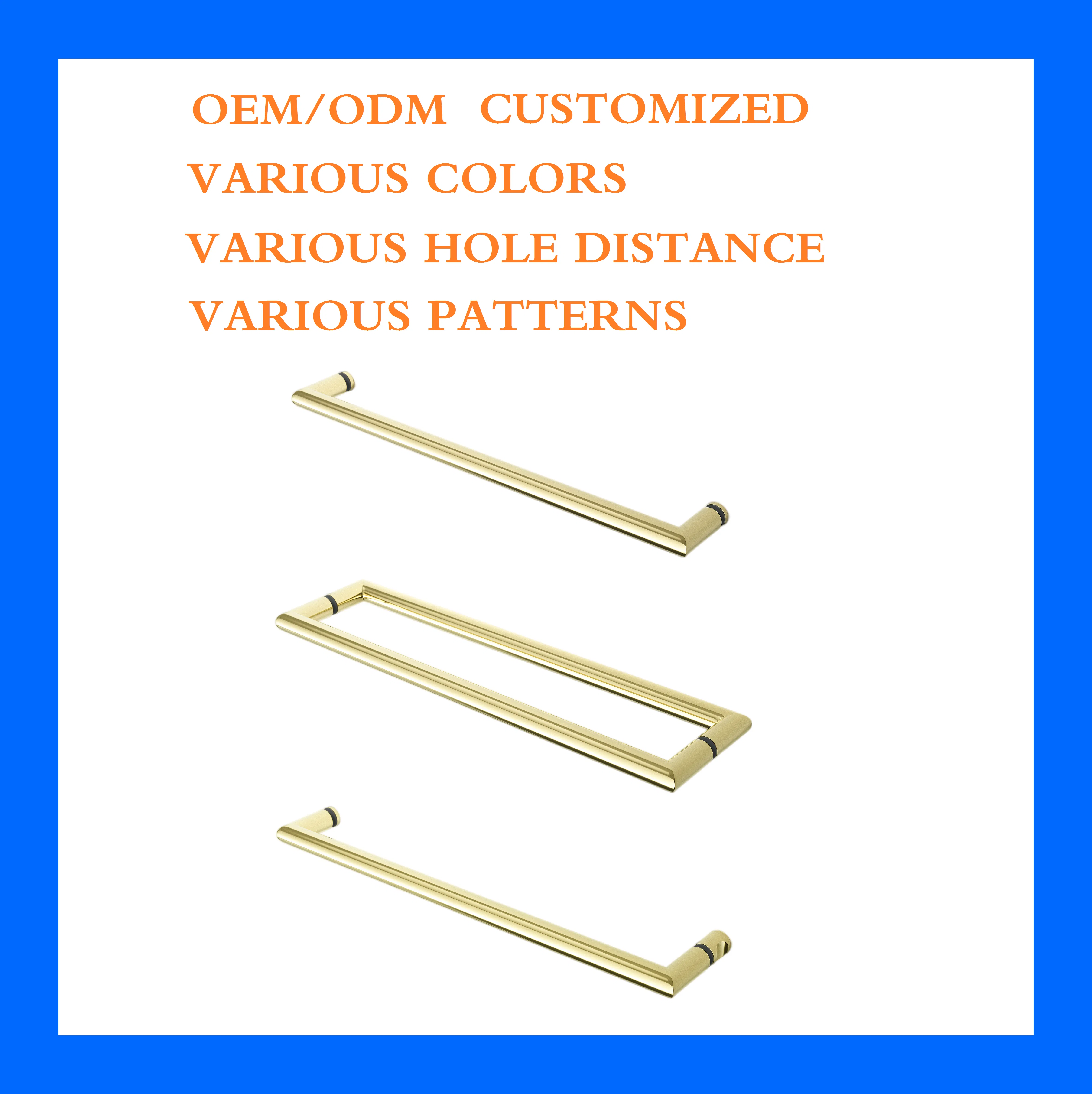 Modern Elegant Shower Handles for Stylish Glass Panel Installations