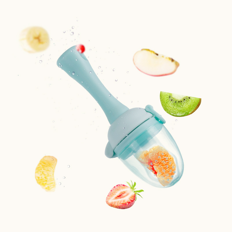 Food-Grade Silicone PP Printed Pattern for 0-12 Months Baby Wholesale Price Fruit Feeder Baby Pacifier