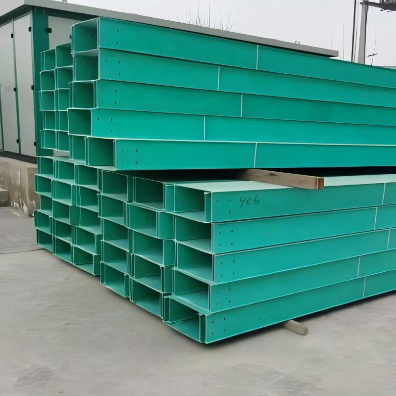 High Strength Fiberglass Composite FRP Gfrp Ladder Cable Tray Trunking for Sewage Treatment Plants