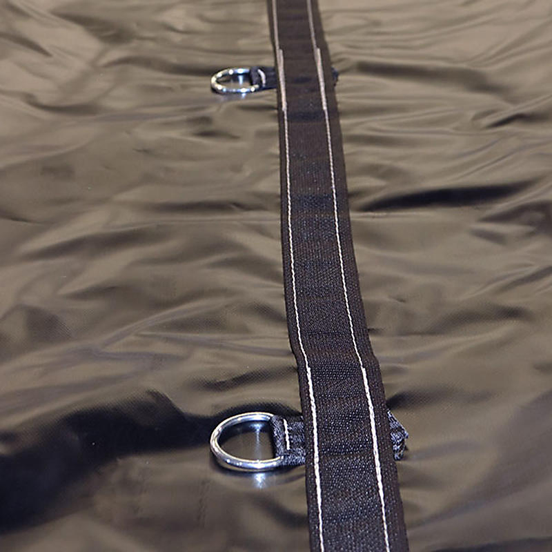 Black 18 Oz 20 Oz Waterproof Lumber Tarp with UV Treated