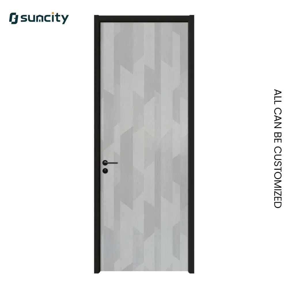 Scratch Resistant Fire Rated Composite Interior WPC Door for Commercial Building Corridor