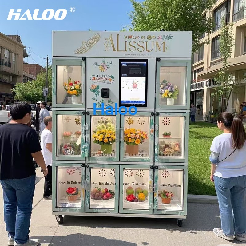 110/220V 50/60Hz Refrigerated Fresh Flower Vending Machine Automatic Vending Flower Machine