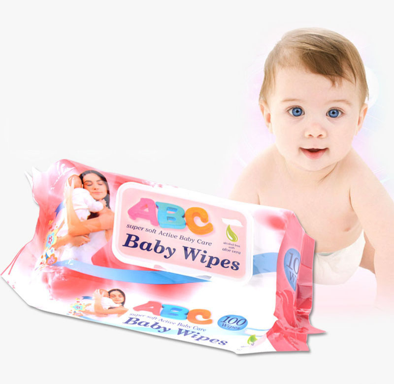 Customized Baby Wipes with Non Alcohol Cleaning Wet Wipes Wet Tissue