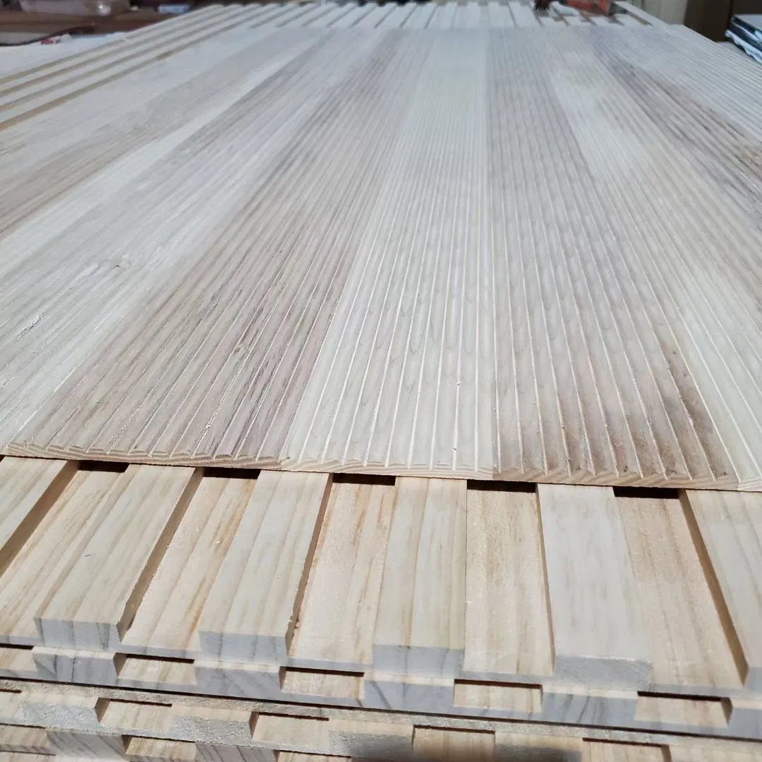Custom-Made High Quality Solid CNC Texture 3D Wood Wave Wall Panel