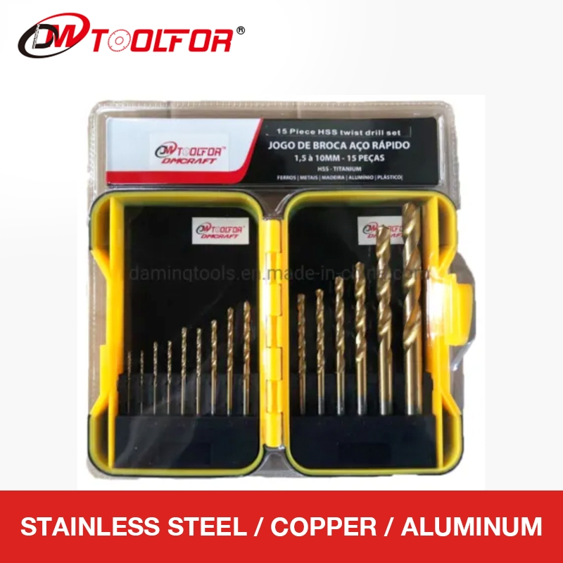 Durable High Speed Steel Extra Long Straight Shank Twist Drill Bit for Metal Steel