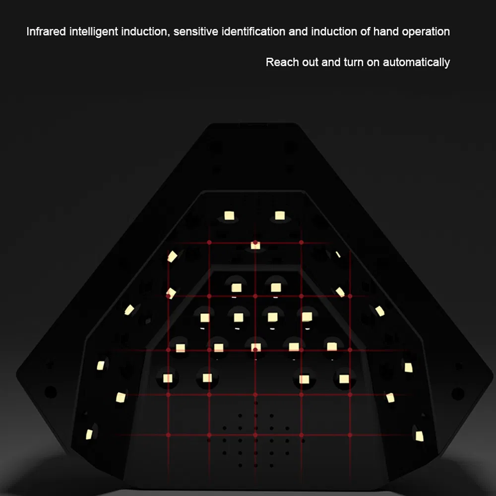 2022 New Hybrid 48W with Induction Diamond Lamp Phototherapy Lamp UV LED Nail Gel Lamp Manicure Nail Dryer