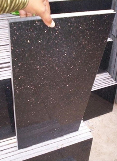 Гранитная плитка Indian Black Noir Galaxy