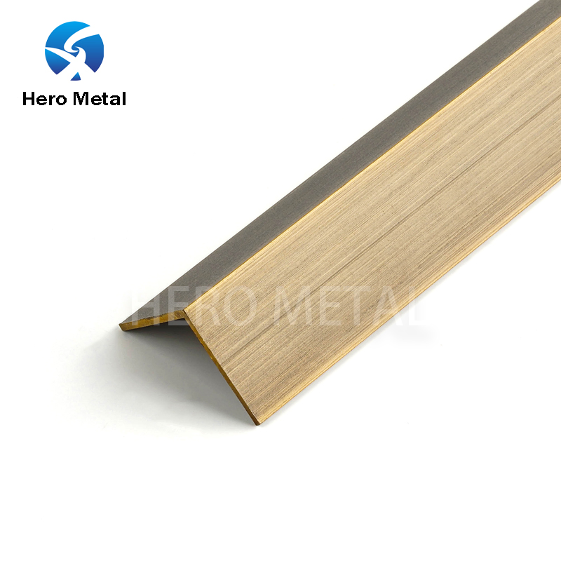 2.5m Hero Metal Customized Anordized Brass L Shape Tile Trim