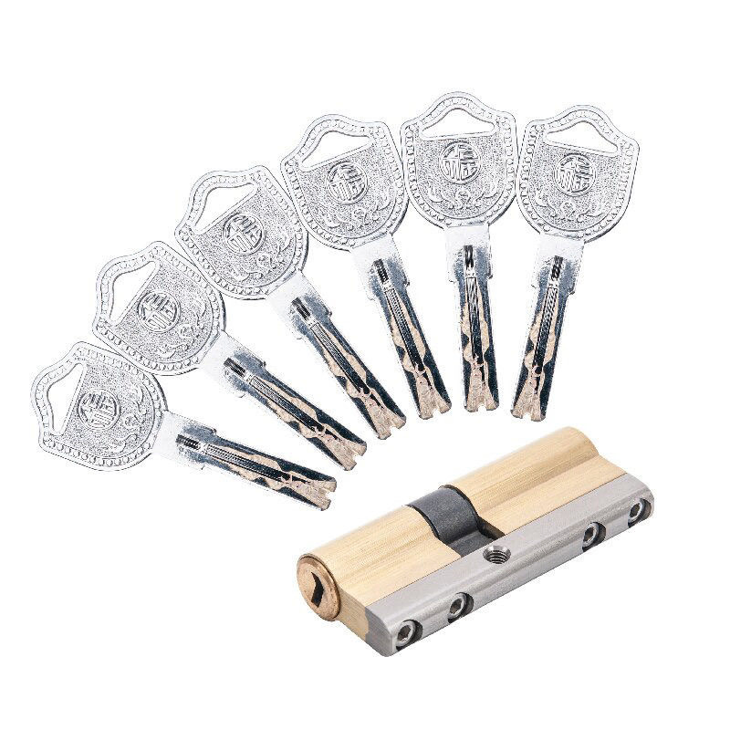 Custom Hardware Accessories Double Open Cylinder Lock Key Cylinder for Wood Door