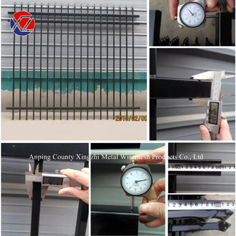Black Powder Coated Wrought Iron Fence